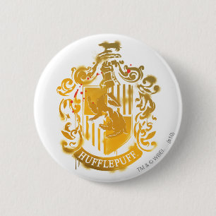 Hufflepuff Crest - Splattered 6 Cm Round Badge