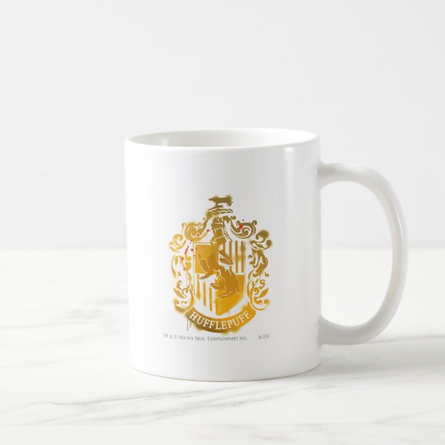 Hufflepuff Crest - Splattered Coffee Mug (Right)