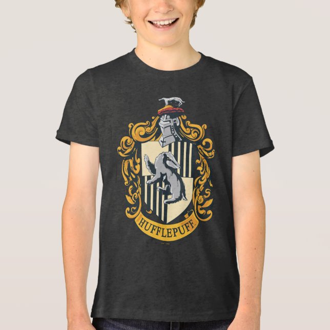 Hufflepuff Crest Tri-Blend Shirt (Front)