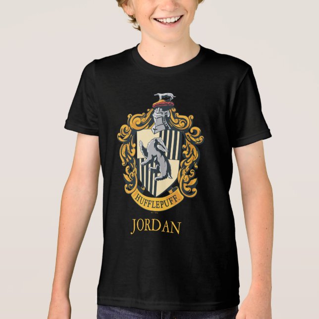 Hufflepuff Crest Tri-Blend Shirt (Front)