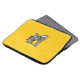 HUFFLEPUFF™ Crosshatched Emblem Laptop Sleeve (Front Top)