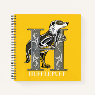 HUFFLEPUFF™ Crosshatted Emblem Notebook