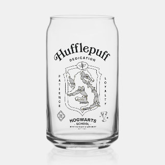 HUFFLEPUFF™ Dedication Patience Loyalty Crest Can Glass