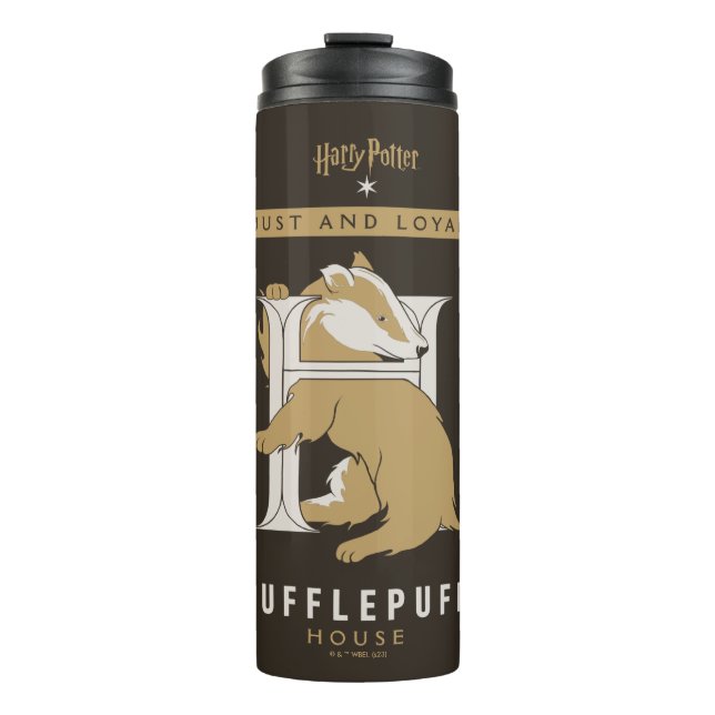 HUFFLEPUFF™ House Just And Loyal Thermal Tumbler (Front)