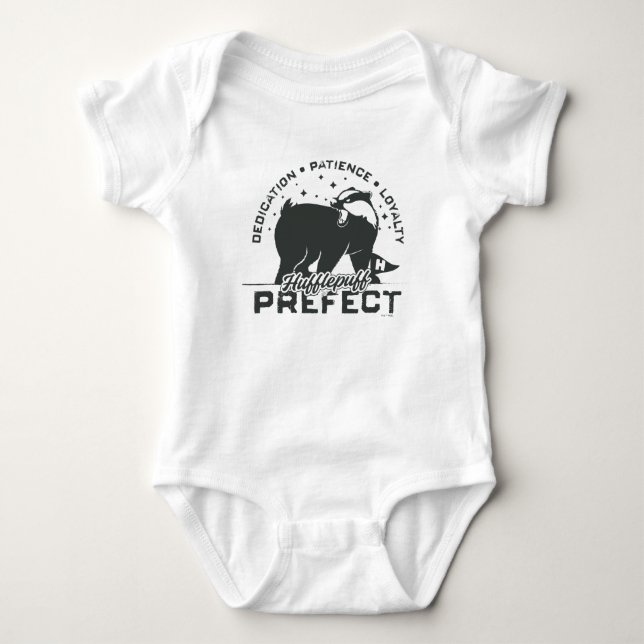 HUFFLEPUFF™ Prefect Badge Baby Bodysuit (Front)