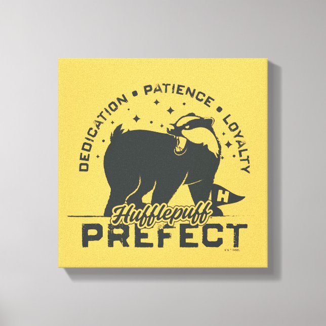 HUFFLEPUFF™ Prefect Badge Canvas Print (Front)