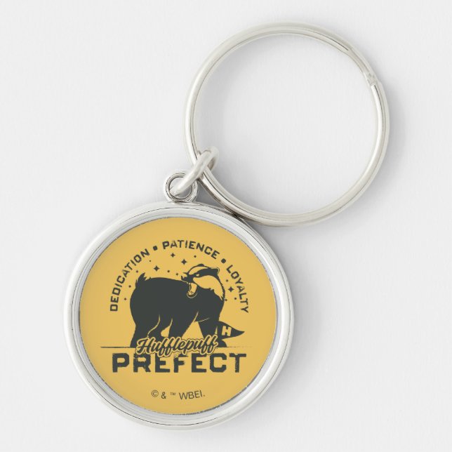 HUFFLEPUFF™ Prefect Badge Key Ring (Front)