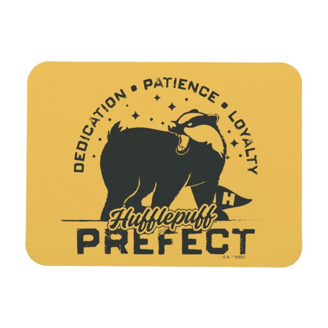 HUFFLEPUFF™ Prefect Badge Magnet (Horizontal)