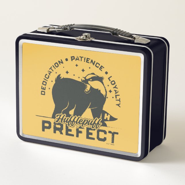 HUFFLEPUFF™ Prefect Badge Metal Lunch Box (Front)