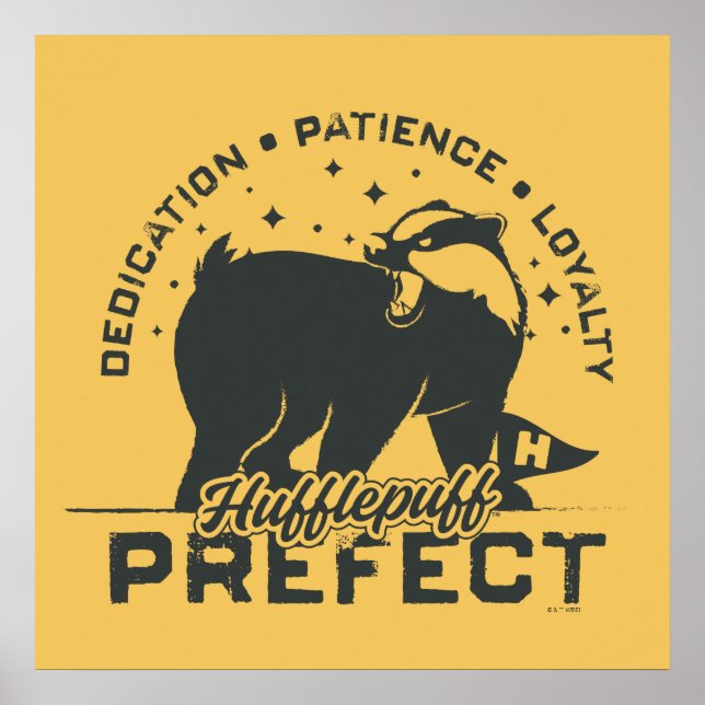 HUFFLEPUFF™ Prefect Badge Poster (Front)