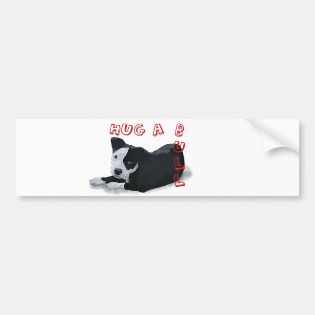 Hug-A-Bull Bumper Sticker (Front)