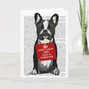 Hug a Frenchie Card