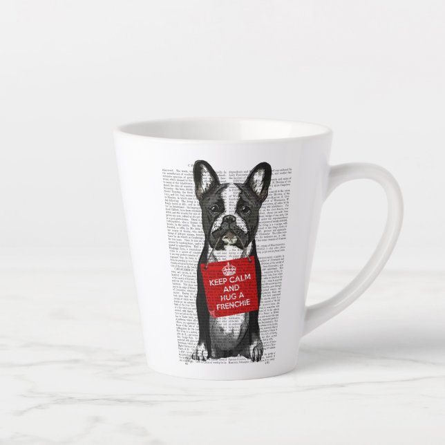 Hug a Frenchie Latte Mug (Right)