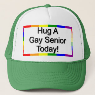 "Hug A Gay Senior" Trucker Hat