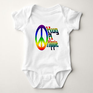 hug a hippie baby bodysuit