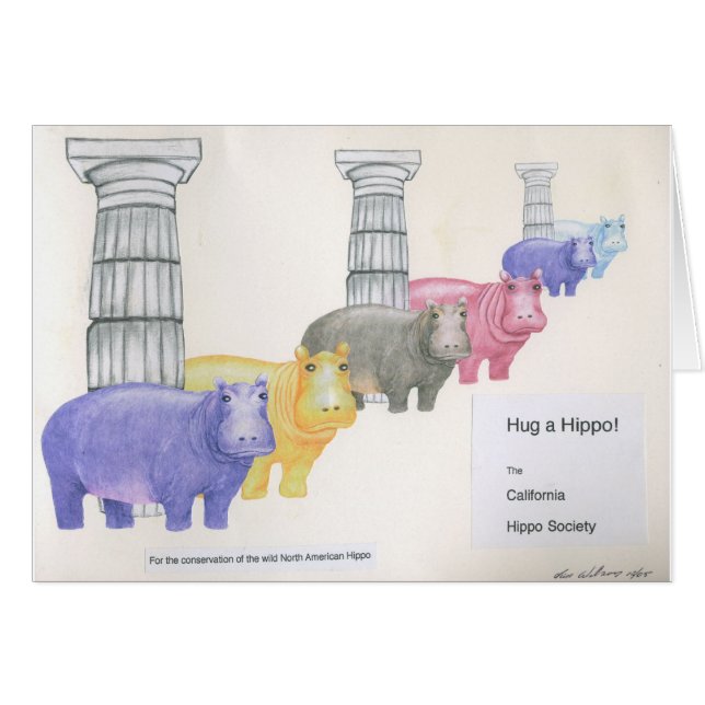 Hug a Hippo! (Front Horizontal)