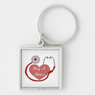 Hug A Nurse Key Ring