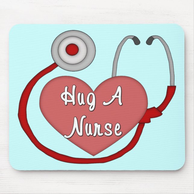 Hug A Nurse! Mouse Mat (Front)