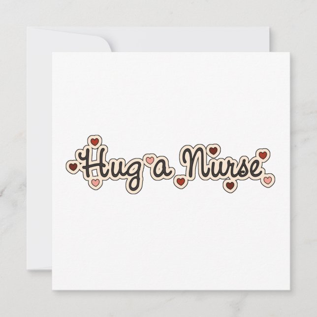 Hug a Nurse T-shirts and Gifts (Front)
