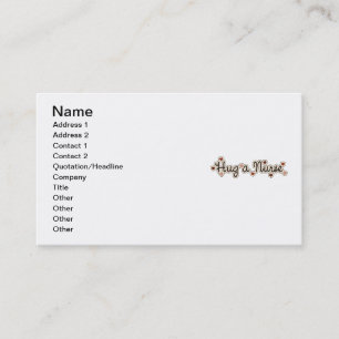 Hug a Nurse T-shirts and Gifts Business Card