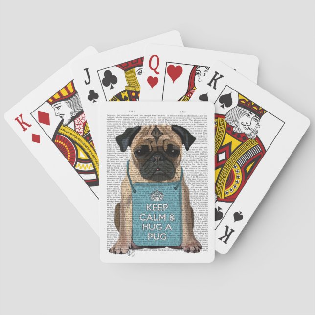 Hug a Pug Playing Cards (Back)