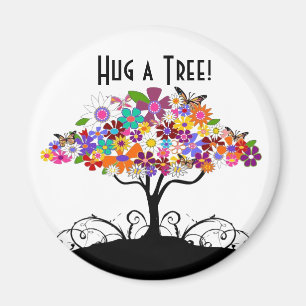Hug a Tree Fridge or Locker Magnet