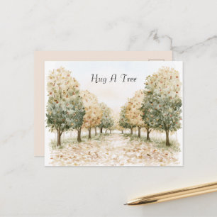 Hug A Tree Postcard