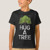 Hug A Tree Tree Hugger Earth Arbor Day