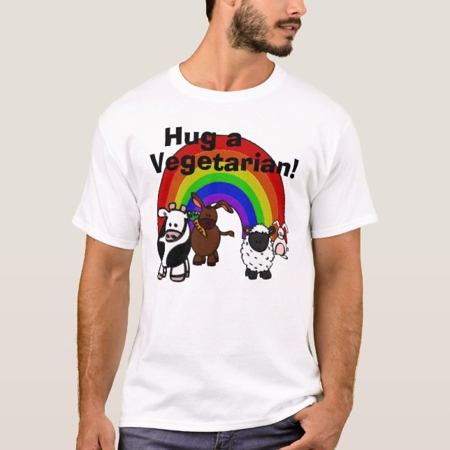 Hug a Veggie T-shirt (Front)