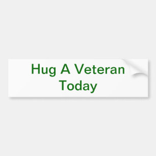 Hug A Veteran Bumper Sticker