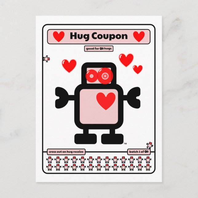 Hug Coupon Postcard (Front)