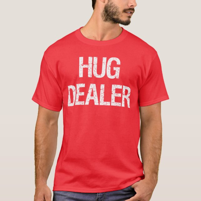 Hug Dealer EDMechno Rave Funny Festival family ret T-Shirt (Front)