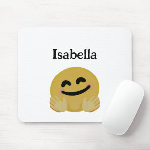 "Hug Emoji" Personalised Mouse Mat