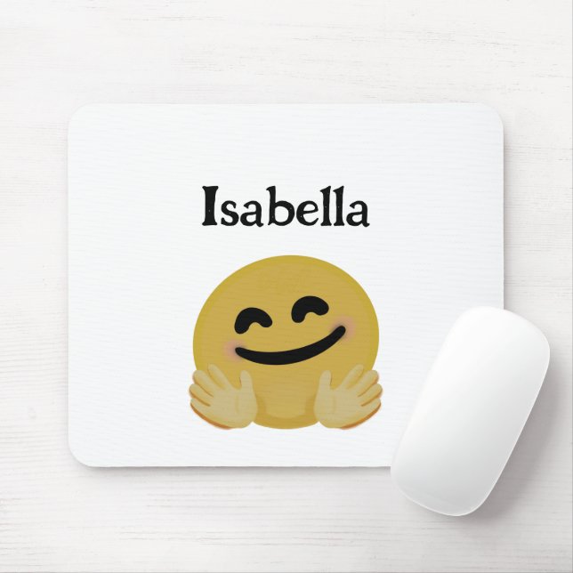 "Hug Emoji" Personalised  Mouse Mat (With Mouse)