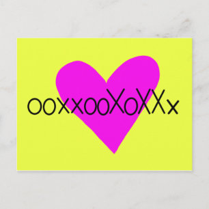 Hug Hug. Kiss kiss. Postcard