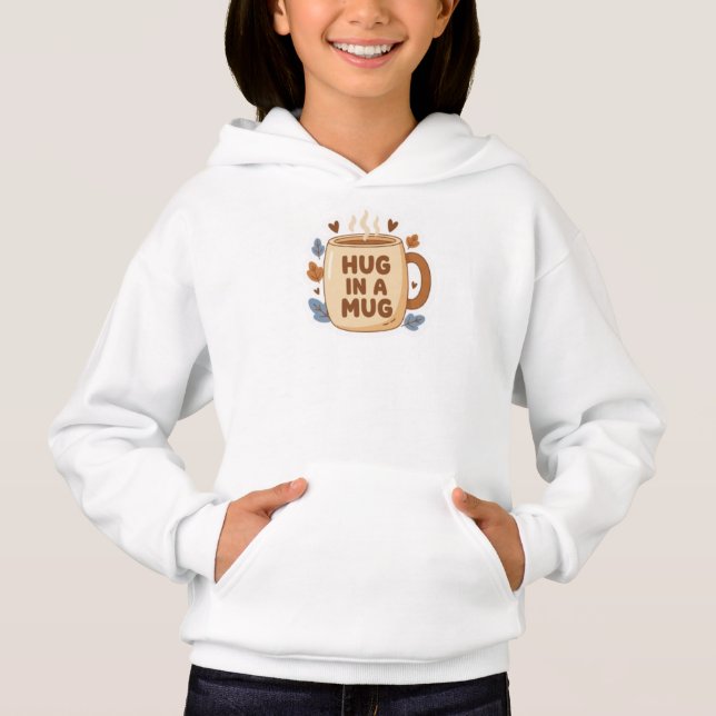 Hug in a Mug - Cute Coffee Cup Design (Front)