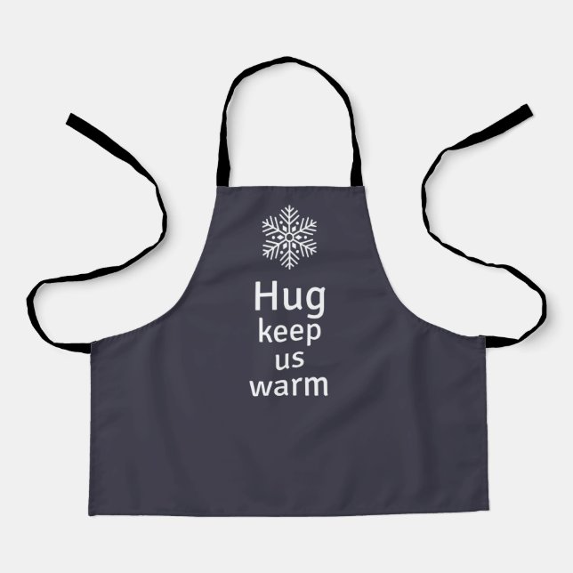 Hug keep us warm apron (Front)