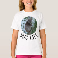 Hug Life Cute Funny Koala in a Tree