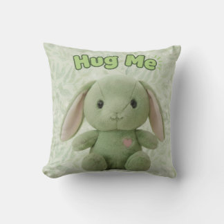 Hug Me Bunny Throw Pillow