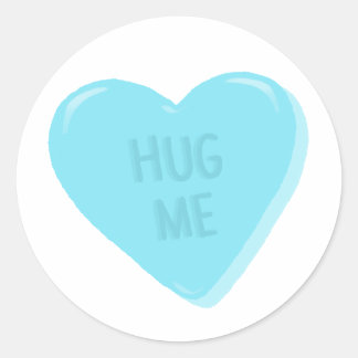 “Hug Me” Candy Conversation Heart Sticker