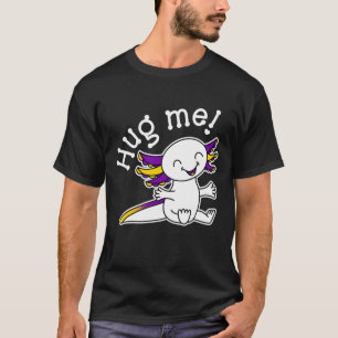 Hug me! Cute Axolotl in Intersex Pride colours T-Shirt
