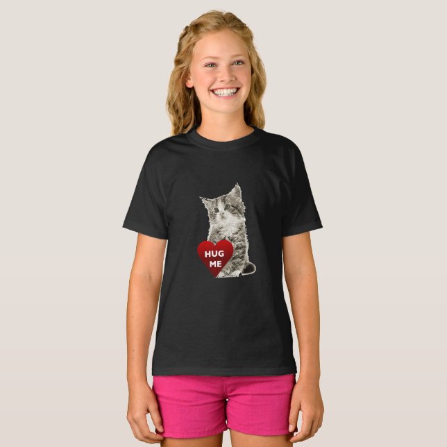 Hug Me - Girls' Basic T-Shirt (Front Full)