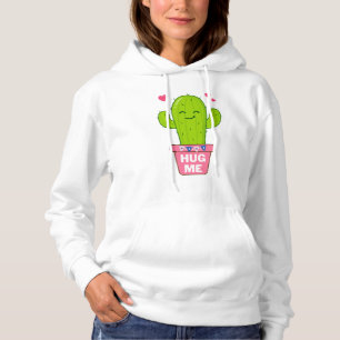 hug me, i am a nice cactus hoodie