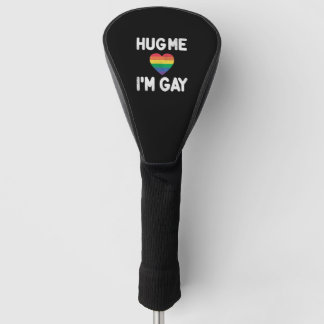 hug me im gay golf head cover