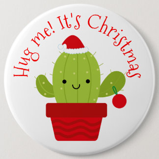 Hug me it's Christmas 6 Cm Round Badge