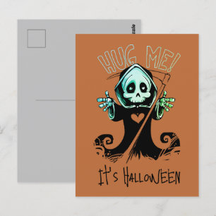 Hug Me It's Halloween Postcard