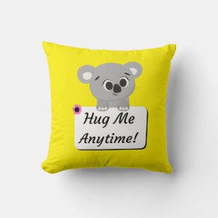 Hug Me Koala Throw Pillow