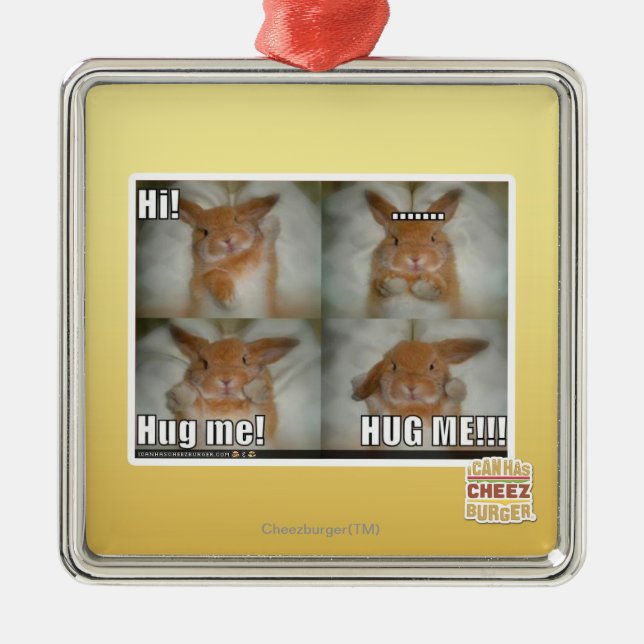 Hug me metal tree decoration (Front)