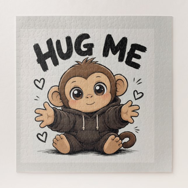 Hug Me Monkey Jigsaw Puzzle (Vertical)