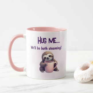 Hug Me Sloth Mug - Cosy and Steaming Fun